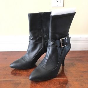 Leather Heeled Boots